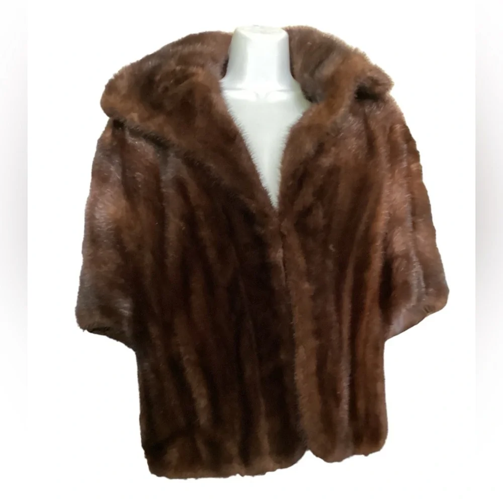 ❣️Custom Made❣️Mink Stole Shawl Wrap Collar M